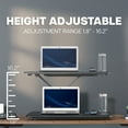 thumbnail image 4 of VIVO Economy Height Adjustable 29" Standing Desk Sit Stand Desktop Monitor Riser, 4 of 8