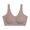 Coffee, variant on Litie Women Solid Color U Neck Seamless Padded Sports Bra Vest