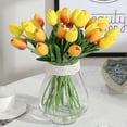 thumbnail image 1 of 20 real touch artificial tulip flowers, fake tulip wedding bouquets, 1 of 5