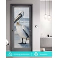 thumbnail image 5 of Window Privacy Film Painted Pelican Stained Glass Window Film Decorative Sun Block Window Cover Ocean Birds Modernism Retro Window Clings Static Adhesive Sticker for Bathroom 35.4"x78.7", 5 of 7