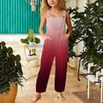 thumbnail image 2 of Oiyii Girls Casual Loose Fit Overalls Solid Soft Strap Jumpsuit with Pockets, Sizes 5-14, 2 of 5