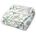 thumbnail image 2 of LAICAIW Koala and Eucalyptus Pattern Ultra-Soft Lightweight Blanket Flannel Throw Blanket80 X60, 2 of 5