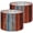Blue Orange Stripes, variant on Lamp Shades Set of 2 Rusted Corrugated Metal Texture Weathered Industrial Patina 13" x 13" x 10" Lampshade for Table Lamps Floor Lamps Lamp Shade Replacement Easy Assembly Required