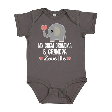 

Inktastic My Great Grandma and Great Grandpa Love Me Gift Baby Boy or Baby Girl Bodysuit