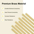 thumbnail image 2 of Uxcell 4-Pack Solid Brass Rod, 2.5x300mm Knife Handle Pins Material H59 Brass Round Stock for Knife Making Supplies, 2 of 7