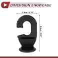 thumbnail image 4 of Unique Bargains 2 Pcs Universal Car Seat Headrest Hook for Purses and Bags Black 2.72"x1.54", 4 of 7