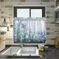 thumbnail image 7 of Wildflowers Kitchen Curtains 2 Panels UV Protected Tier Curtains, Half Window Curtains Kitchen Tiers for Guest Room Bathroom Sink Laundry Room Basement,36 x 27 Inch, 7 of 7