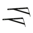 thumbnail image 1 of Soporte de soporte para estante de pared en de 2 unids/set, soporte Negro Zulema  Soporte de estante de pared de metal, 1 of 8