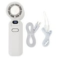 thumbnail image 2 of Ventilador Portátil De Mano, Mini Ventilador De Refrigeración Recargable Plegable De 5 Velocidades Con Pantalla Digital Para Viajes, Casa, Playa, Actividades Al Aire Libre, 2 of 7