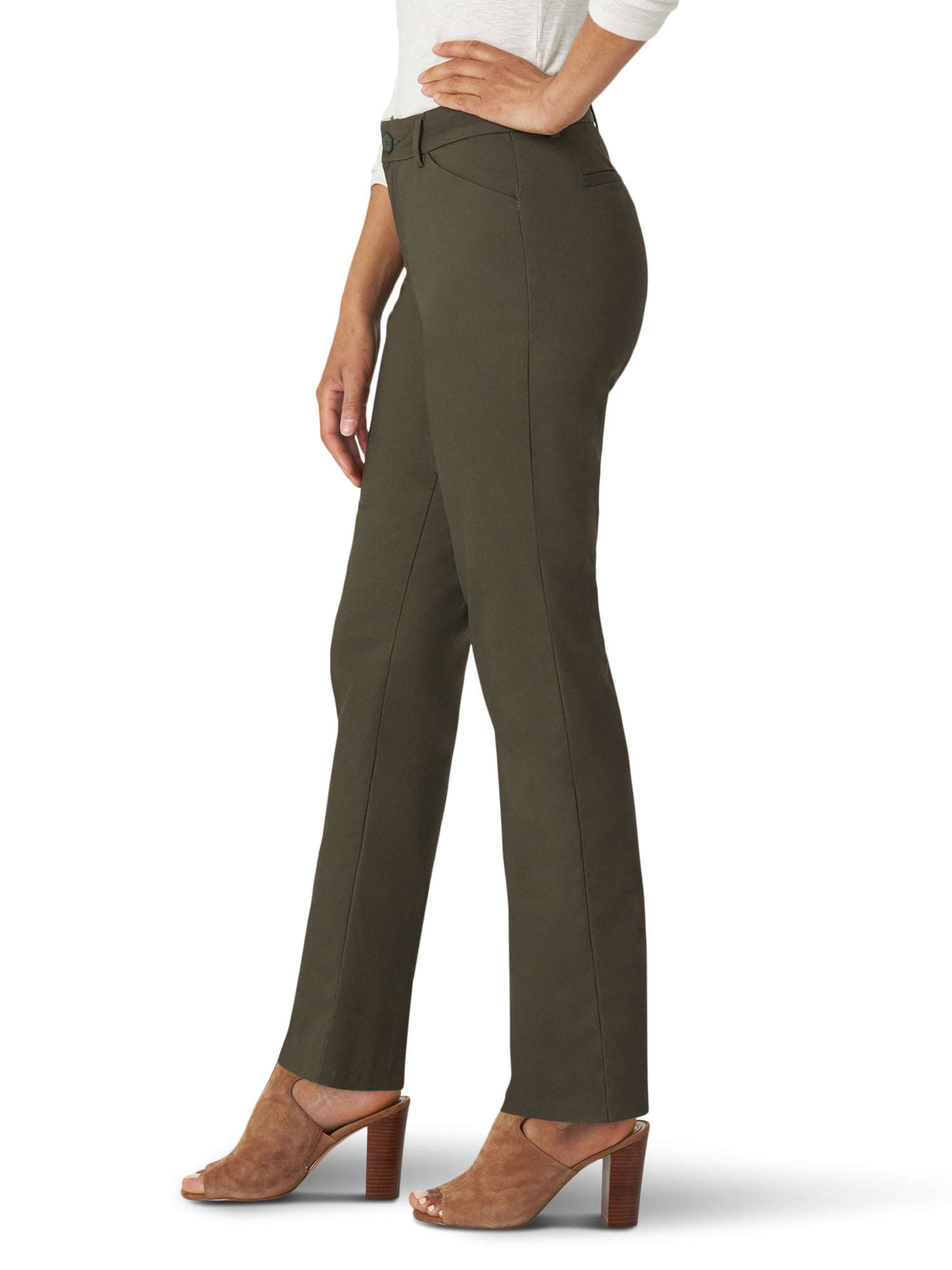 Lee Women’s Straight Leg Wrinkle Resist Stretch Pant