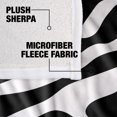 thumbnail image 4 of Logovision Zebra Print Silky Touch Sherpa Back Super Soft Throw Blanket, 4 of 5