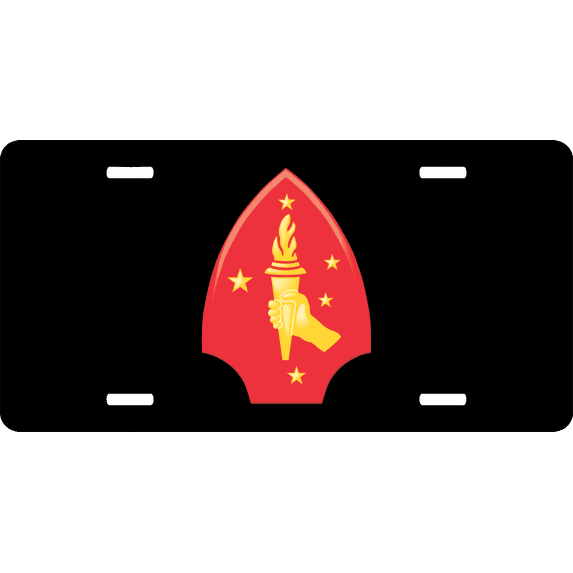 USMC 2nd Division License Plate
