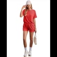thumbnail image 3 of Conjunto de Pijama de Corta para Mujer, Color Rojo, Talla M, 3 of 8