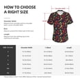 thumbnail image 4 of Vsdgher Red Chili Women Shirts V Neck Short Sleeve Tops T-Shirt Basic Tees, S to 3XLXX-Large, 4 of 5