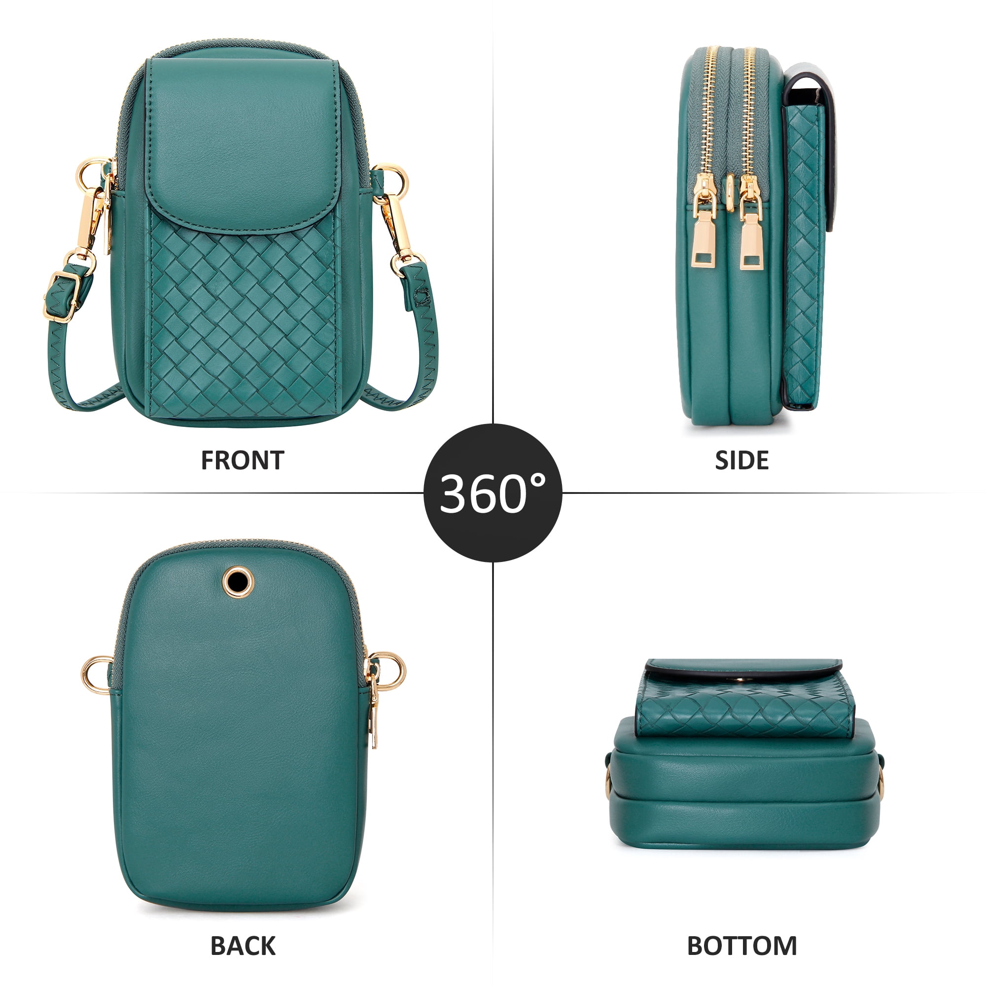 Badiya Small Crossbody Phone Bags for Women with Card Slots, Women Phone Purse Wallet Phone Bag