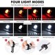 thumbnail image 1 of Luz de bicicleta LED 2 piezas Luz de bicicleta recargable 4 modos de brillo Luces de bicicleta delanteras y traseras impermeables para ciclismo Mtb, Trekking, Weathe de bicicleta ZefeiWu 8390611599645, 1 of 1