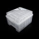 thumbnail image 3 of Juego de organizador de fotografías y manualidades, caja grande con 6 cajas de almacenamiento de plástico en el interior, transparente, 3 of 5
