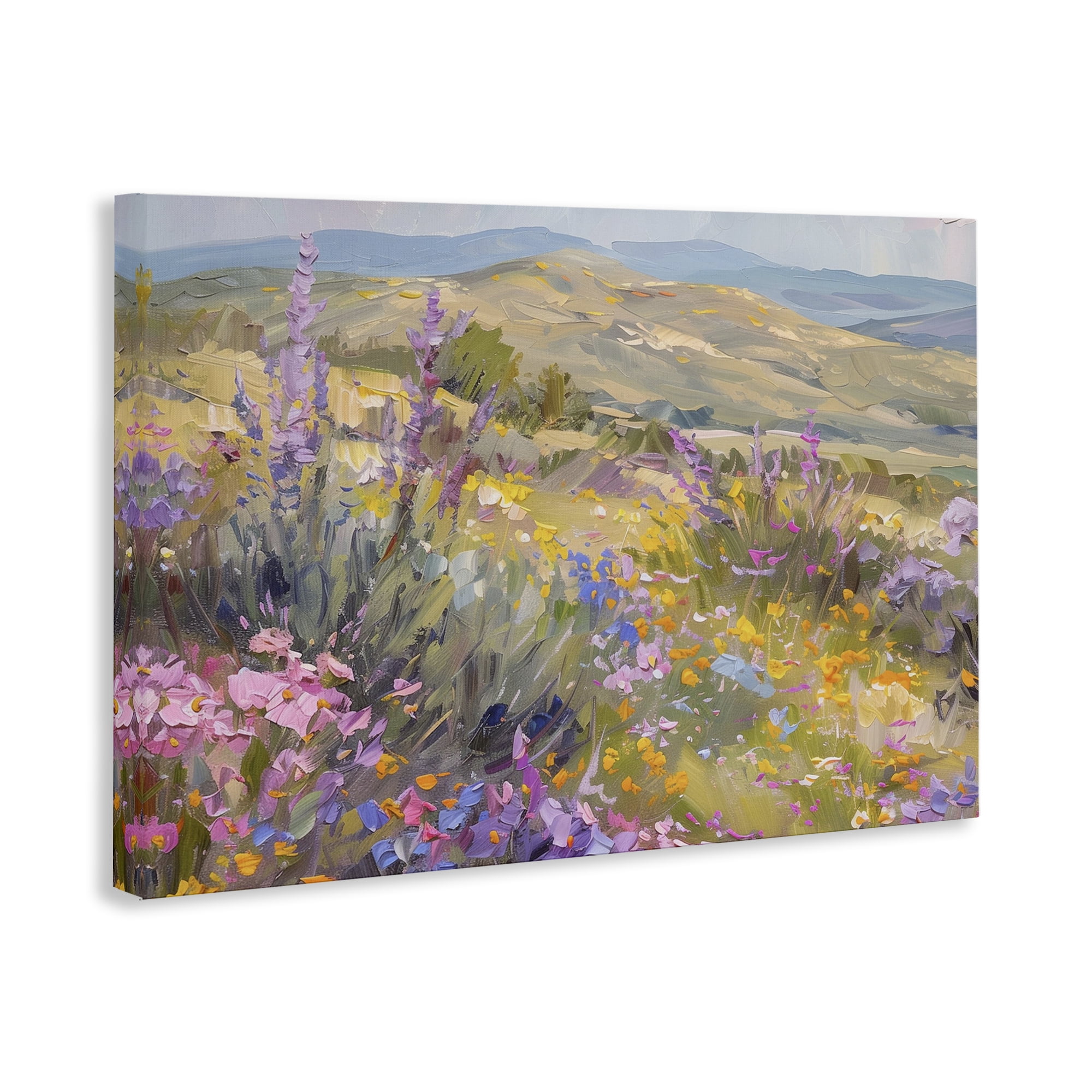 Stupell Industries High Desert Flowers Landscape & Nature Painting Wrapped Canvas Art Print Wall Art, 24 x 16