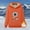 #079-Orange, variant on Craaazy Hoodies for Women Casual Gifts Printed Winter Warm Solid Pocket Long Sleeve Hooded Sweatshirt Tops