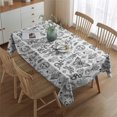 thumbnail image 2 of White Gothic Hand Butterfly Pattern Rectangle Tablecloth 60"x84",Waterproof Polyester Rectangle Table Cloth, Wipeable Spillproof Polyester Tablecloth for Dining, Camping, Indoor and Outdoor, 2 of 5
