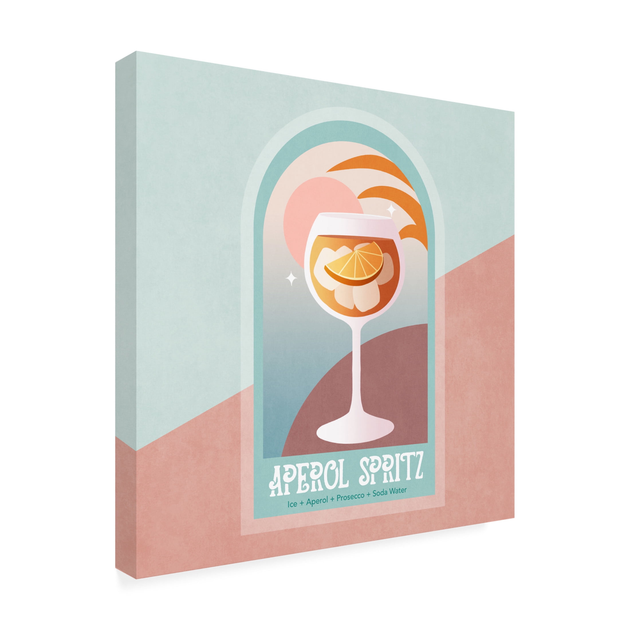 Trademark Fine Art Emel Tunaboylu Kokteyl Aperol Spritz Canvas Wall Art