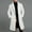 White Mens Wool Trench Coat, variant on Mens Trench Coats Long Jacket Vintage Casual Windbreaker Cardigan Notch Lapel Overcoats with Pockets