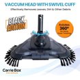 thumbnail image 3 of Triangular Pool Vacuum Head with Bottom & Side Brushes | Weighted Body | Durable Premium Bristles | Rotatable Swivel Hose Connection | Cleaning for Inground & Above Ground Pools, 3 of 5
