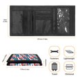 thumbnail image 6 of FUIALDOLG American Flag Eagle Print Slim Trifold Card Wallet, Polyester Children's Wallet Dustproof Kids Trifold Wallet for Outdoor Sports Daily Use, 6 of 7