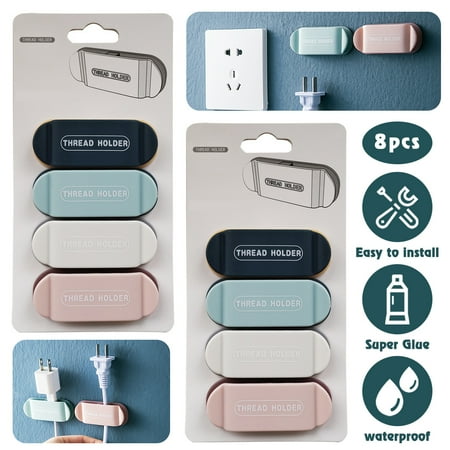 POINTERTECK 8 Pack Cable Clips  Cord Organizer Cable Management  Cable Organizers USB Cable Holder Wire Organizer Cord Clips  Cord Holder for Desk Car Home and Office price history on PriceWatchPro