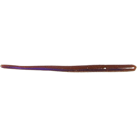 Roboworm 4 1/2" Finesse Straight Tail Worm Fishing Lure, Ox Blood, 10 Count, ST-A2AR