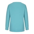thumbnail image 5 of XFLWAM Womens Crewneck Color Block Sweatshirts Long Sleeve Pullover Shirts 2022 Cozy Fall Top Sky Blue L, 5 of 8
