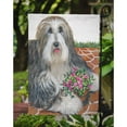 thumbnail image 3 of Carolines Treasures PPP3141GF Bearded Collie Pot of Roses Flag Garden Size  Small multicolor, 3 of 3