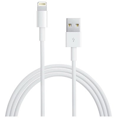 Lightning Power & Sync Cable, White, 10-Ft. -JAH7510V