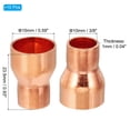 thumbnail image 2 of Uxcell Reductor de Cobre ID de 15mm a 10mm, 10pcs Conector Adaptador de Tubo de Presión, 2 of 5