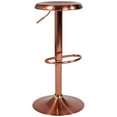 thumbnail image 2 of Merrick Lane Retro Style Height Adjustable Barstool with Footrest in Rose Gold, 2 of 12