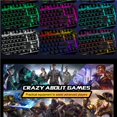 thumbnail image 4 of Juego Combinado De Teclado Y Mouse Para Juegos Con Mouse Pad Rainbow Color Para Pc Gamer Kearding EL007029-00, 4 of 4