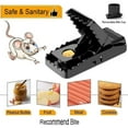 thumbnail image 6 of Mouse Traps, Mice Traps for House, Small Mice Trap Indoor Quick Effective Sanitary Safe Mousetrap Catcher for Family and Pet - 6 Pack, (M01-6Pack), 6 of 7