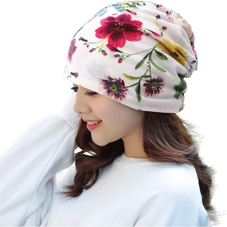Zhengup Womens Chemo Headwear Hats Cotton Slouchy Beanie Cap  display picture 1
