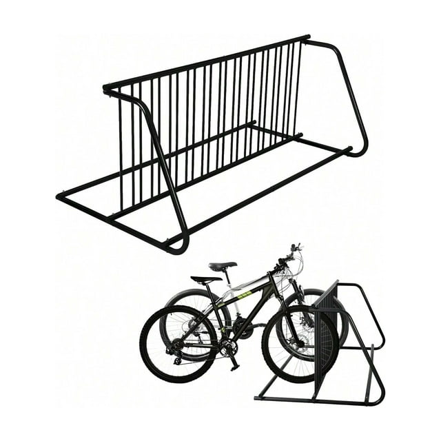 Large Commercial Bike Rack, Single Side/Double Side 6 Bike/9 Bikes/12 Bikes, Grid Bike Rack In Ground, Freestanding Bicycle Floor Parking Stand for Garages Streets Bike Events