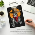 thumbnail image 5 of FMSHPON Wild West Cowboy Clipboard Hardboard Wood Nursing Clip Board and Pull for Standard A4 Letter 13x9 inches, 5 of 6
