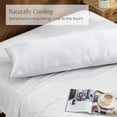 thumbnail image 4 of Bare Home Bamboo Body Pillowcase - Made from Rayon Fibers -  Soft, Cooling & Breathable - White, 4 of 9
