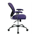 thumbnail image 4 of Juliana Task Chair with Purple Mesh Fabric Seat, 4 of 6