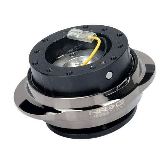 NRG Quick Release Kit - Black Body/ Black Chrome Oval Ring - SRK-220BKC