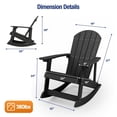 thumbnail image 5 of WINSOON Outdoor Rocking Chair,Adirondack Rocking Chair-Black, 5 of 6