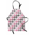 thumbnail image 1 of Abstract Apron, Repeating Modern Simplistic Floral Motifs on Muted Tone Background Print, Unisex Kitchen Bib with Adjustable Neck for Cooking Gardening, Adult Size, White and Multicolor, by Ambesonne, 1 of 4