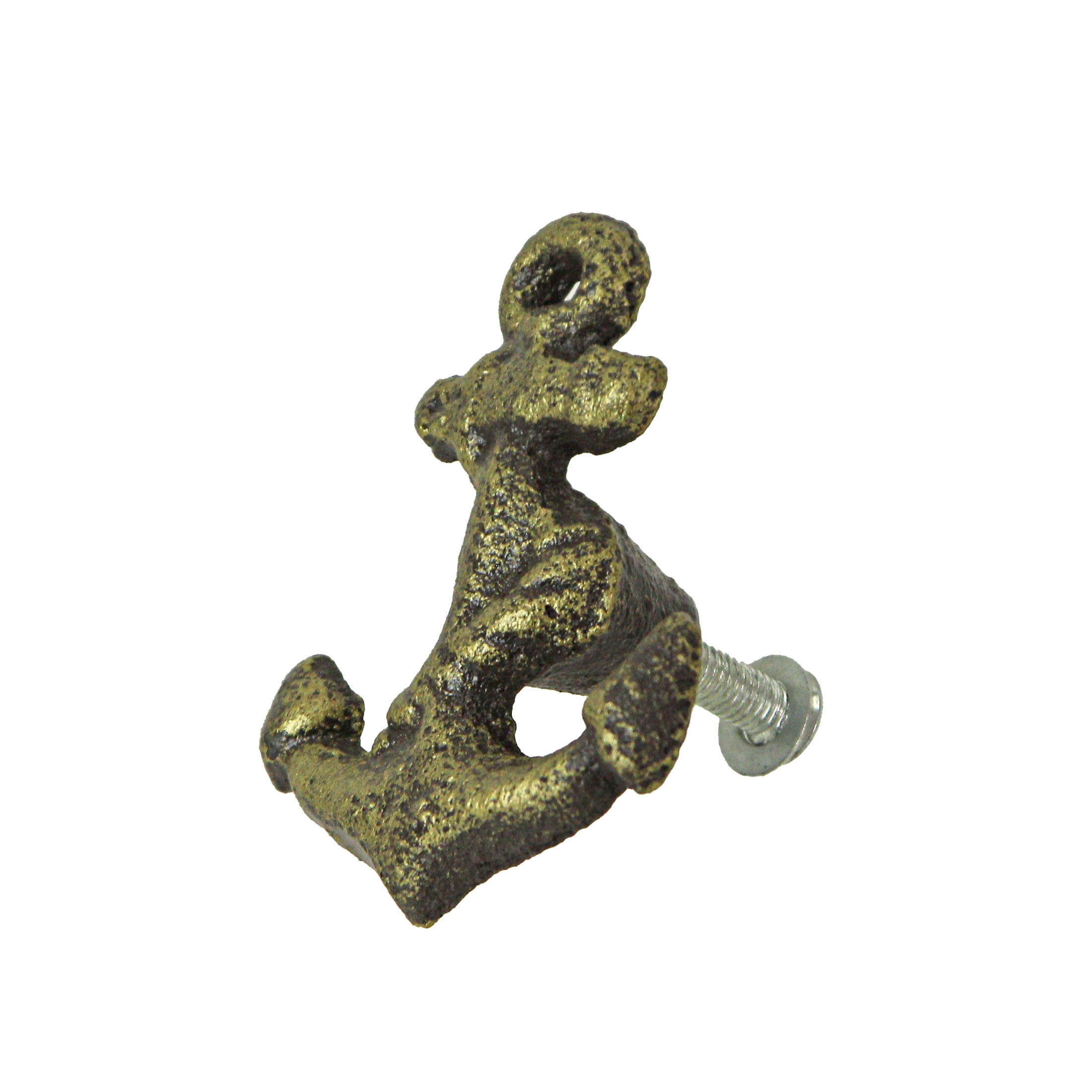 Zeckos Bronze Cast Iron Ship Anchor Drawer Pull Cabinet Knob Set of 6