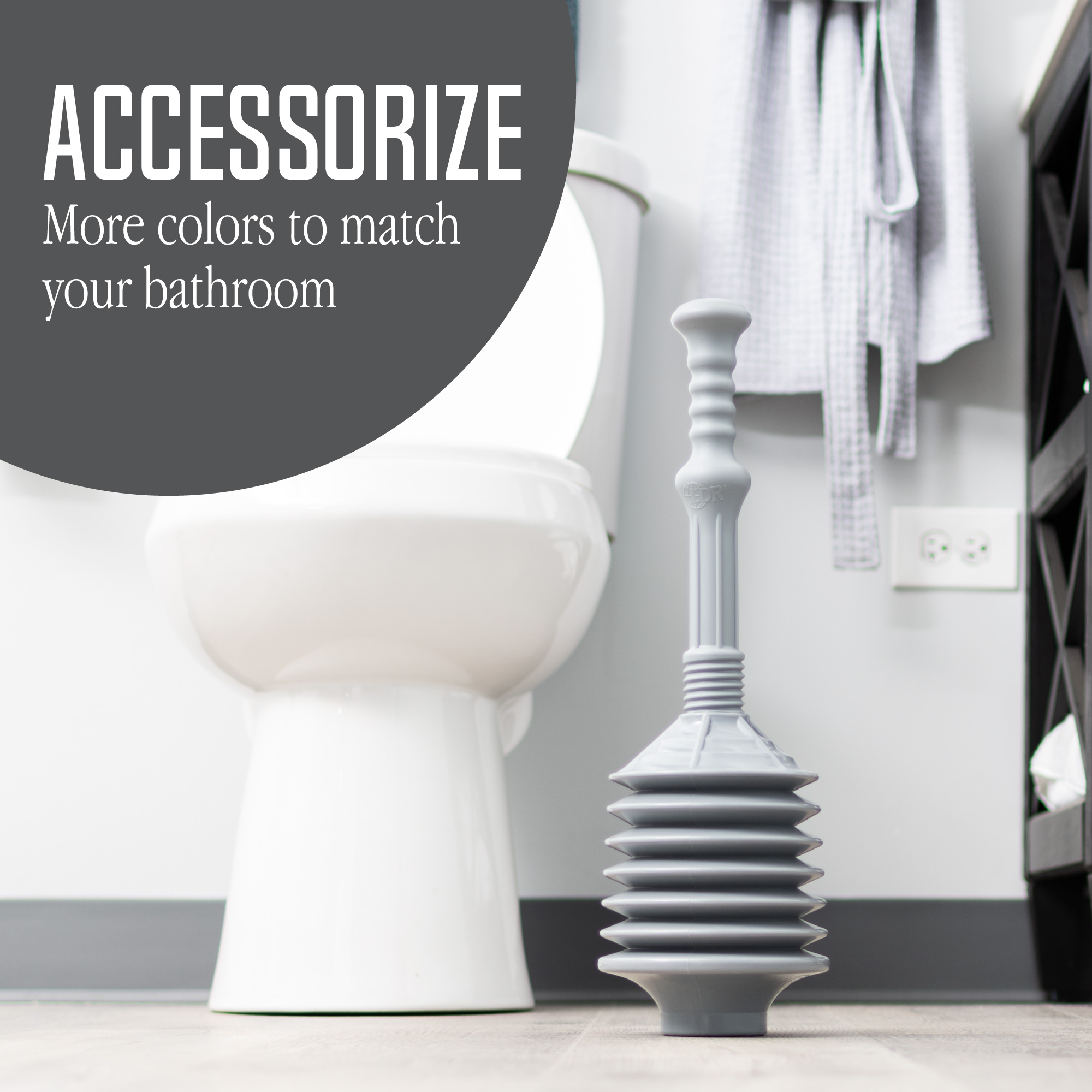 JS Jackson Supplies Accordion Toilet Plunger, Grey photo 3