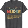 thumbnail image 4 of Vintage Nurse Definition Graphic T-Shirt with Stethoscope & Heartbeat Line - Small, 4 of 6