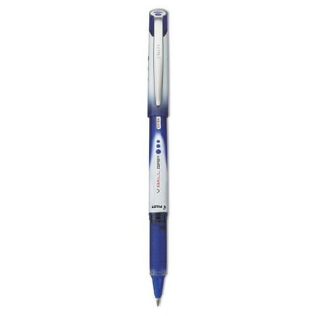 Vball Grip Liquid Ink Roller Ball Pen, Stick, Extra-Fine 0.5 Mm, Blue Ink, Blue/white Barrel, Dozen | Bundle of 2 Dozen