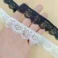 thumbnail image 2 of Elasticity Lace 20 Yards Black Lace Trim Cotton Crochet Lace Ribbon for Sewing, Crafts, Gift Wrapping, Decoration,White, 2 of 6